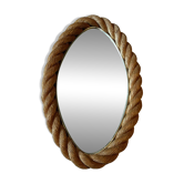 Miroir ovale en corde d'Audoux Minet