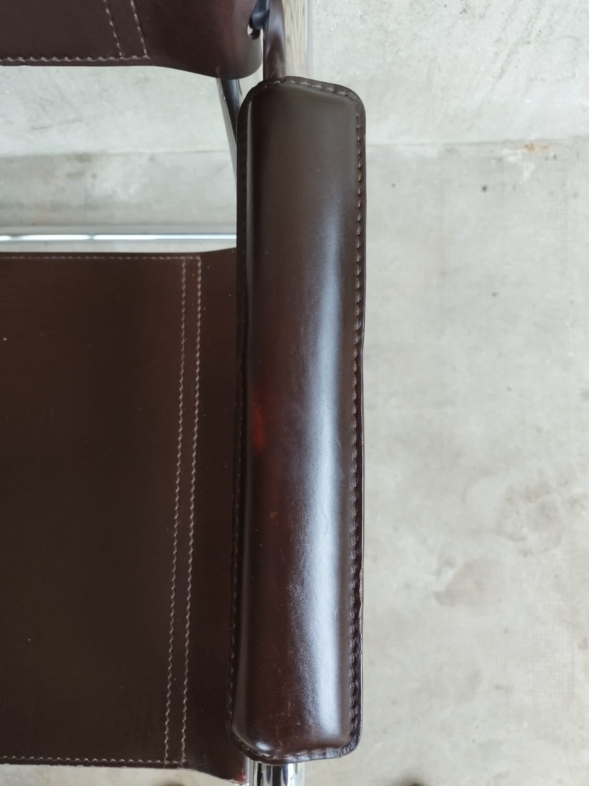 Chaise mg5 cuir marron Matteo Grassi