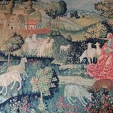 Ancienne Grande tapisserie Concert champêtre Robert Four Paris Aubusson