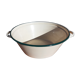 Enamelled sheet metal basin