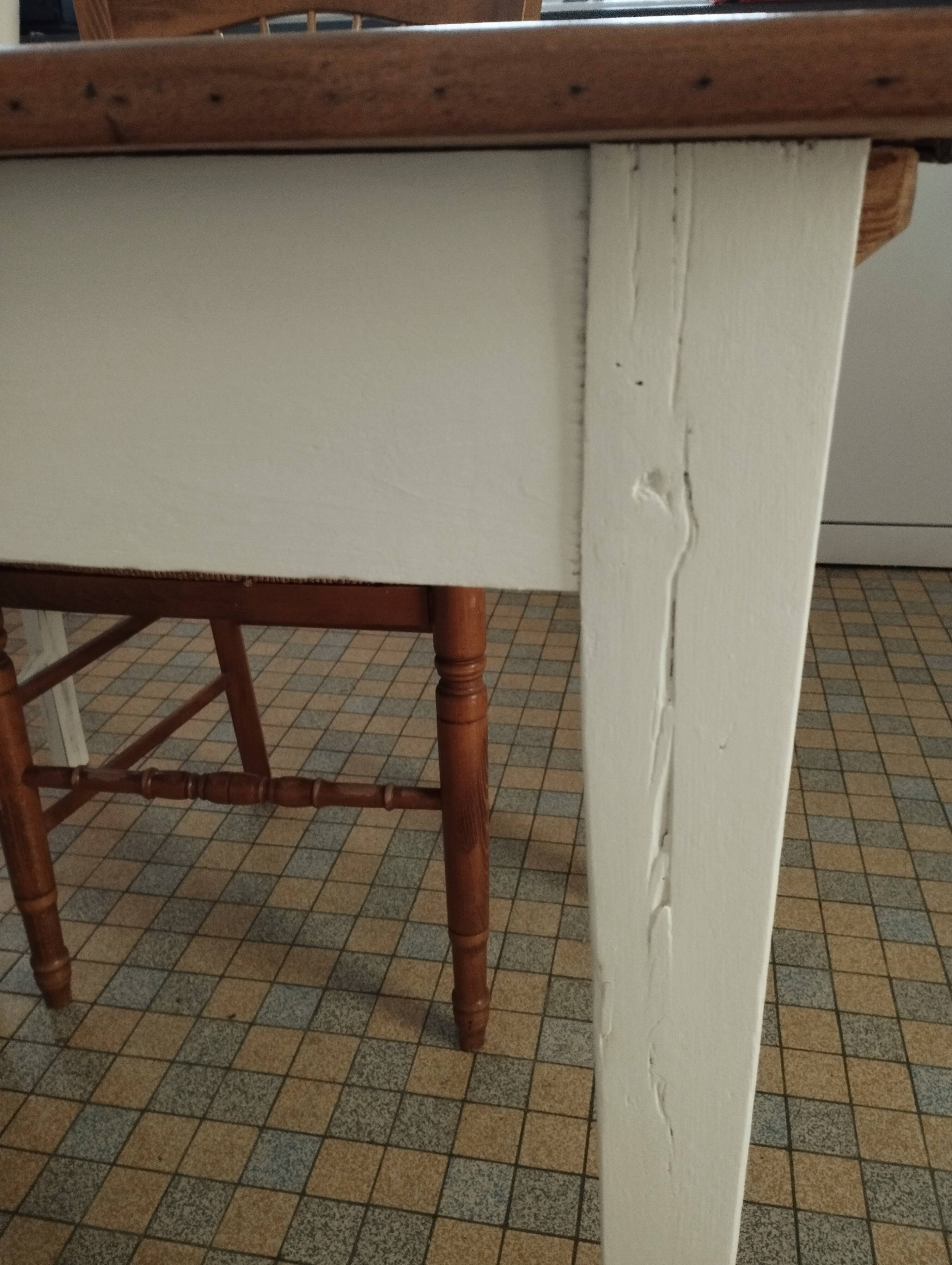 Farmhouse table with extensions