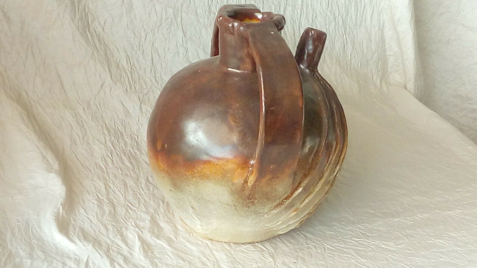 Jar buire in terracotta varnished auvergne late 19th
