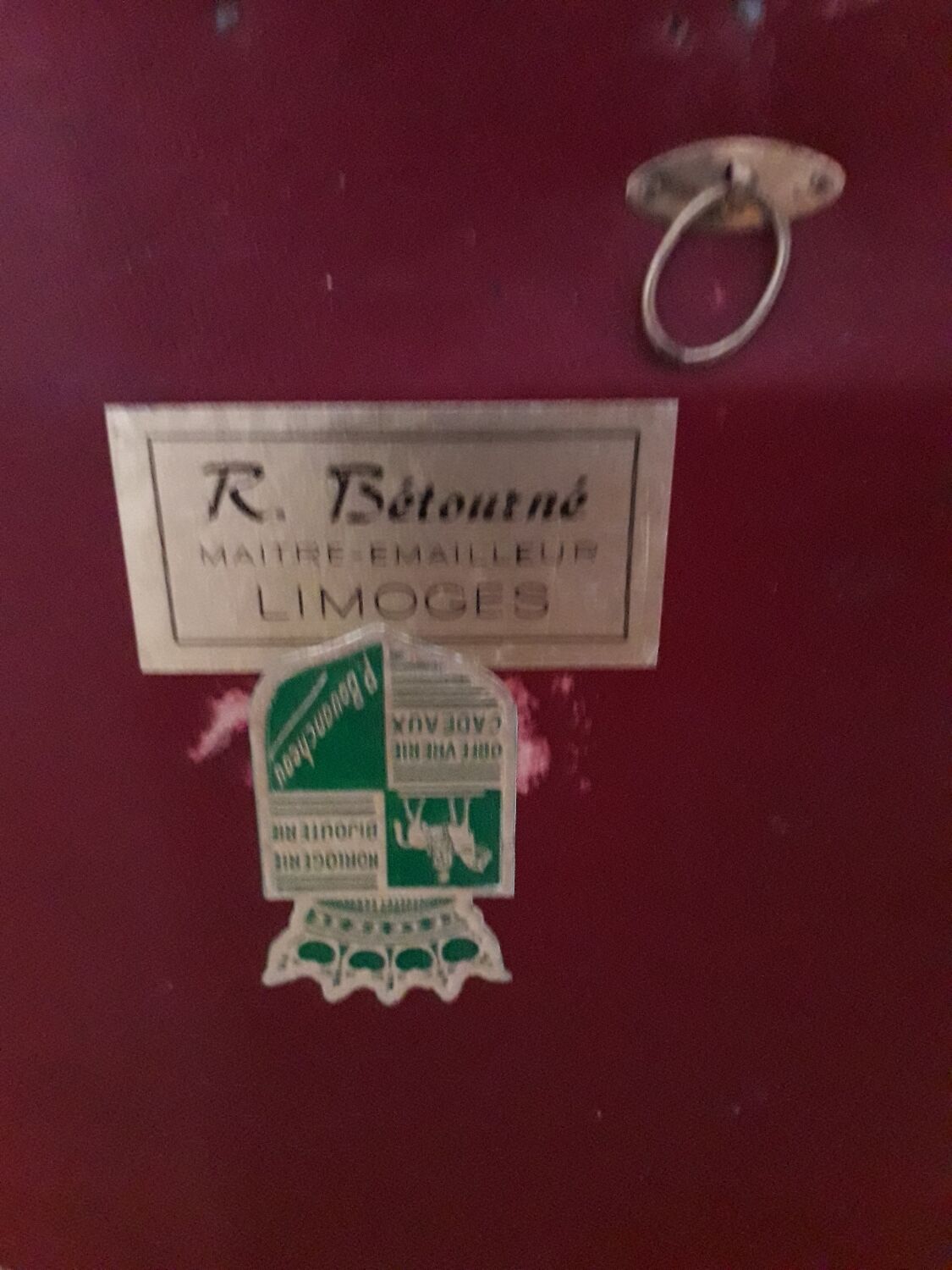 Limoge enamel painting by Betourne