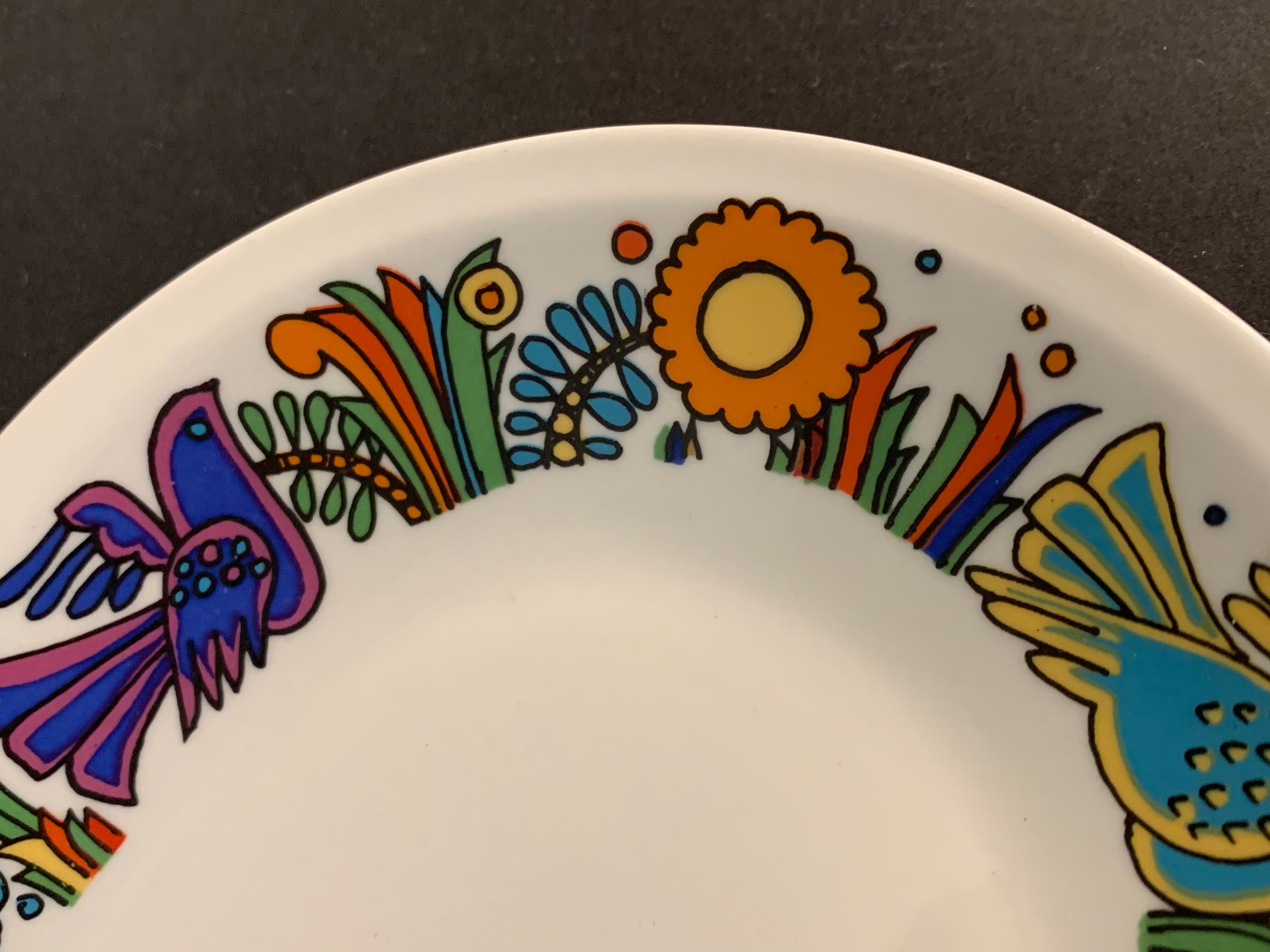 Oval flat Villeroy and Boch Acapulco 1970