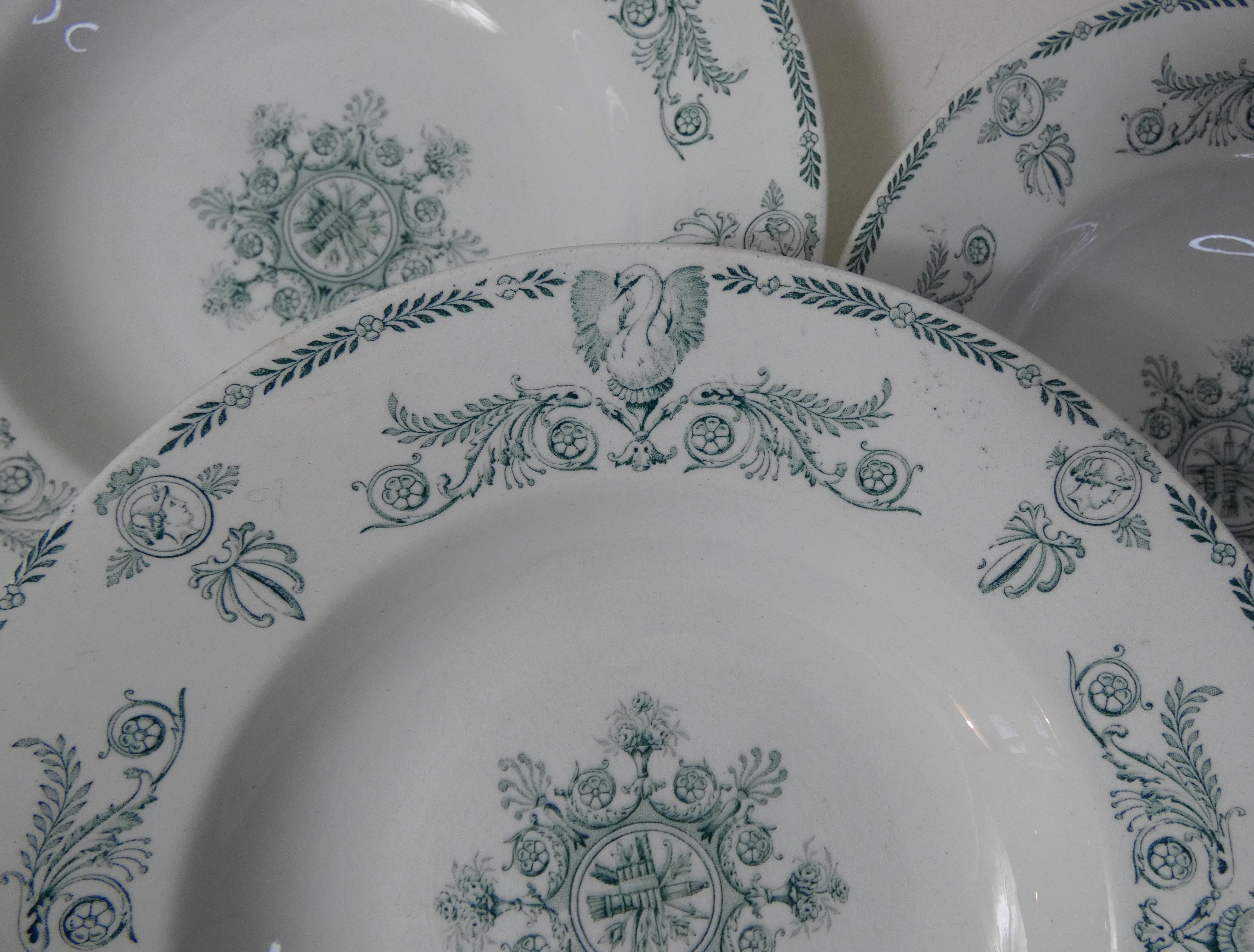 6 hollow plates compiegne, terre de fer