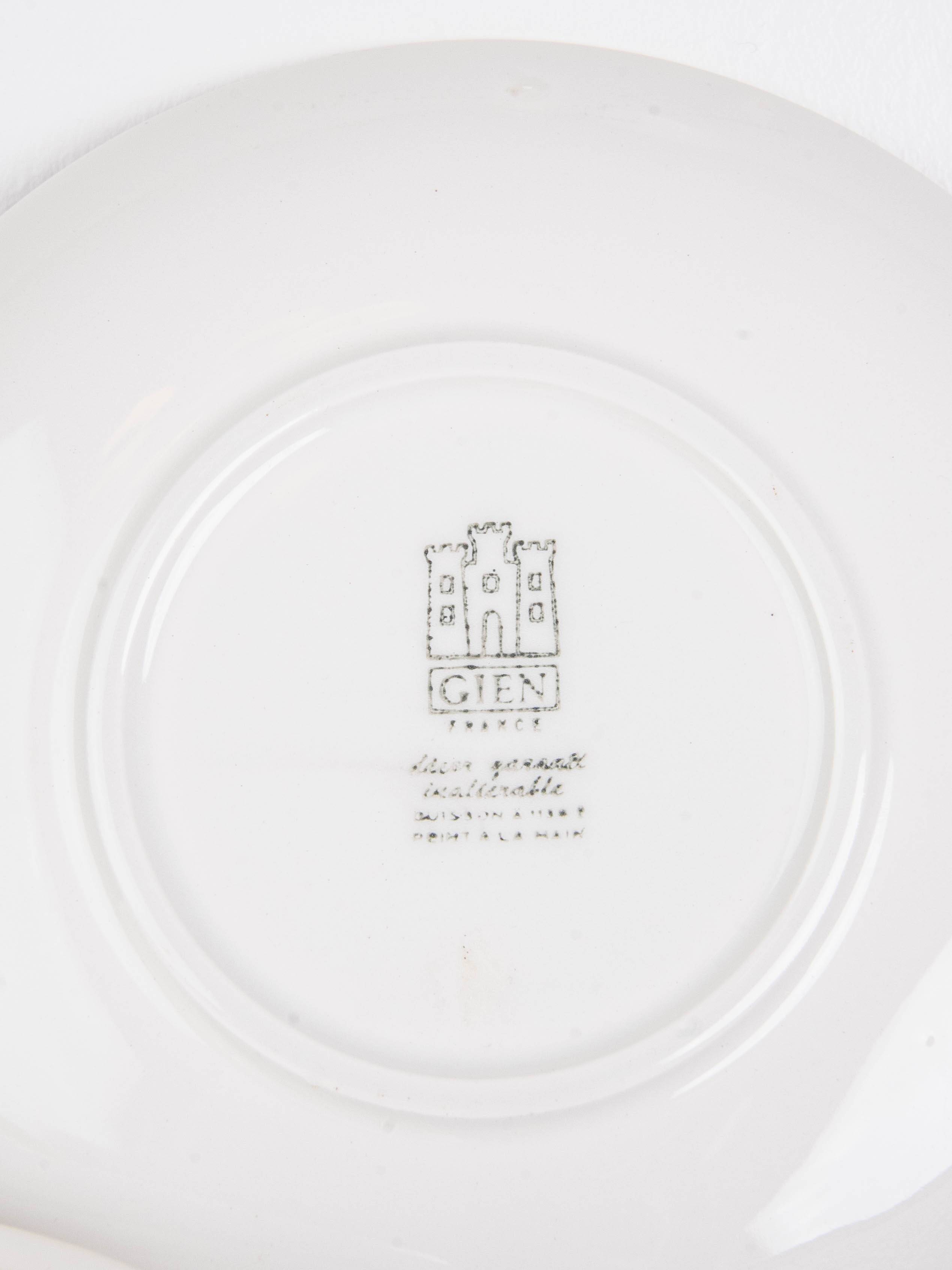 Gien dessert plates