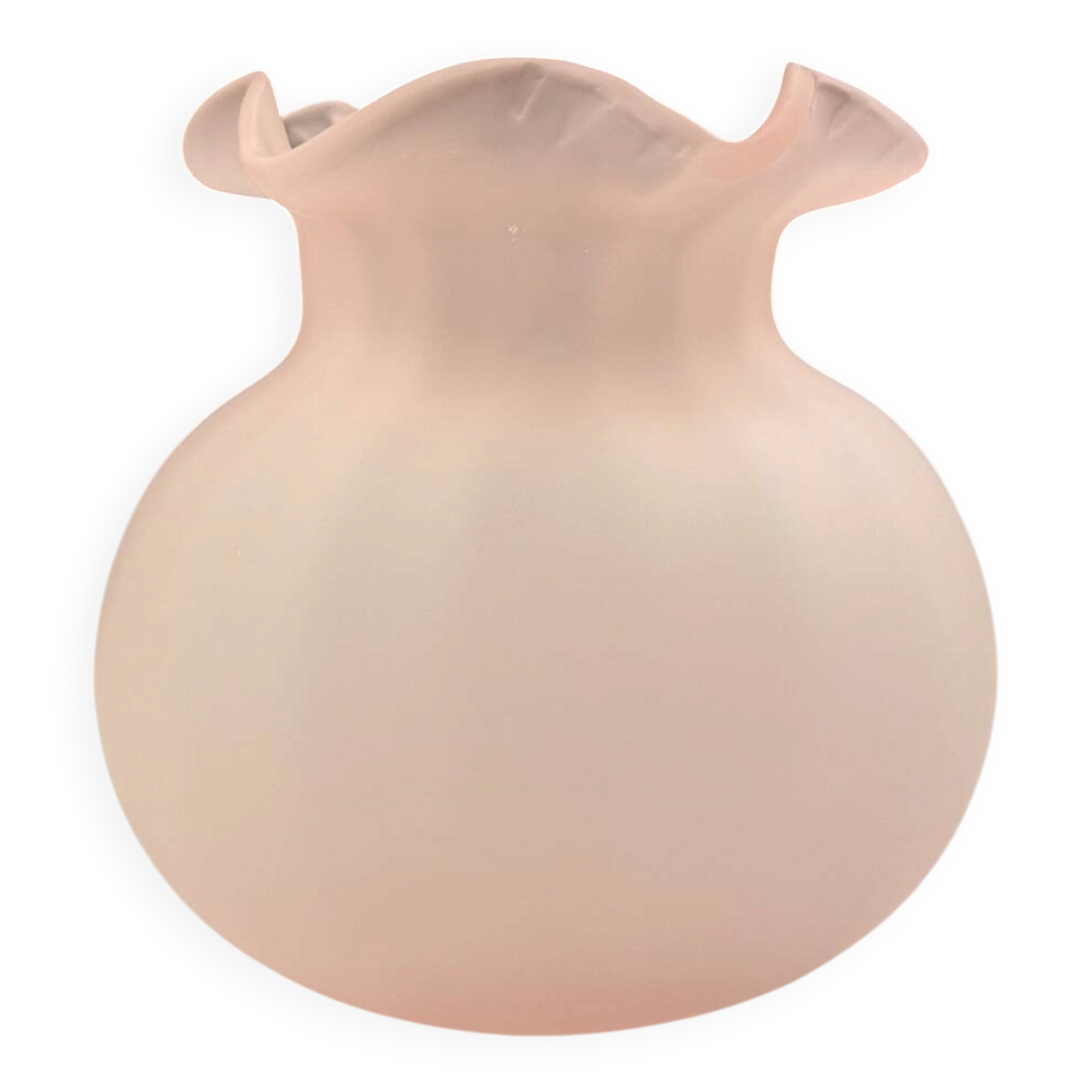 Vase rose poudré SIA
