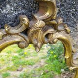 Baroque mirror in gilded wood 87x54cm