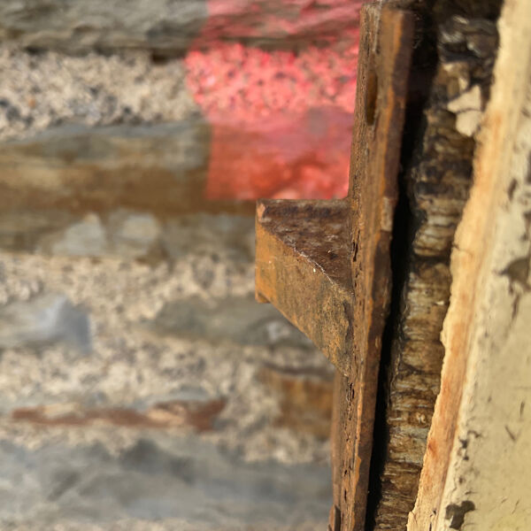 Porte vitrée ancienne  L 92 x H 205