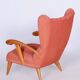 Art Deco Wingchair in Beech by Jan Vaněk, 1930s