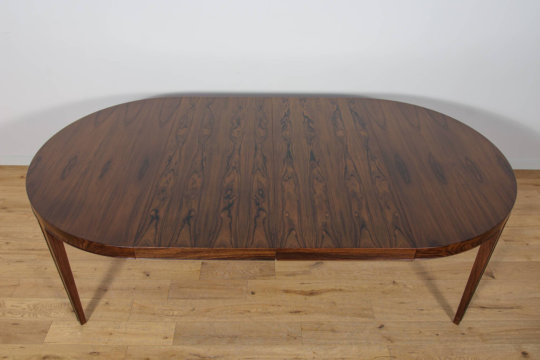 Mid-Century Round Rosewood Dining Table by Severin Hansen for Haslev Furnit