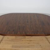 Mid-Century Round Rosewood Dining Table by Severin Hansen for Haslev Furnit