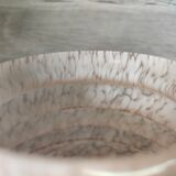 Globe de lampe rose verre moucheté