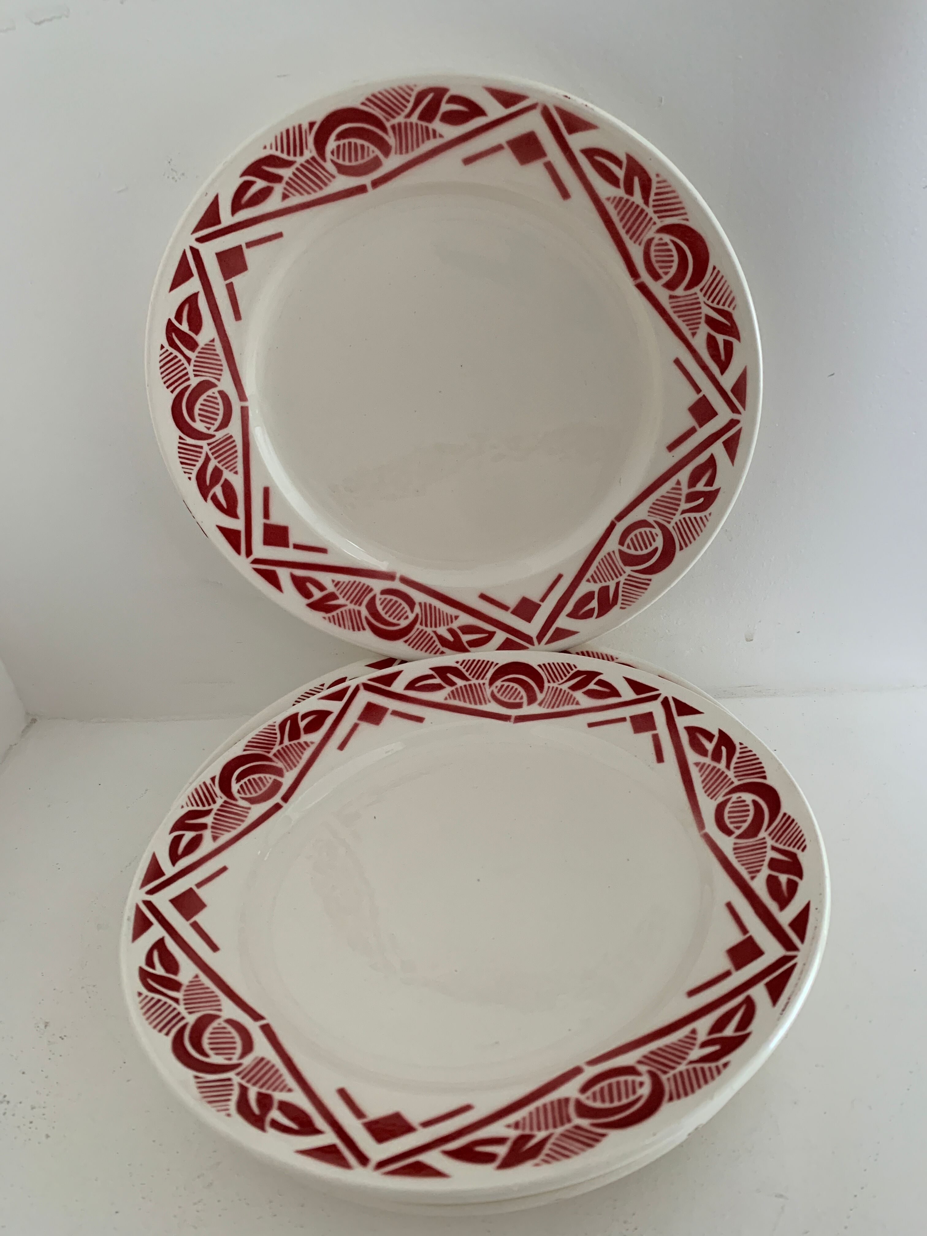 7 Badonviller plates, Marcel model, 1900