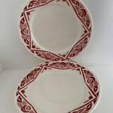 7 Badonviller plates, Marcel model, 1900