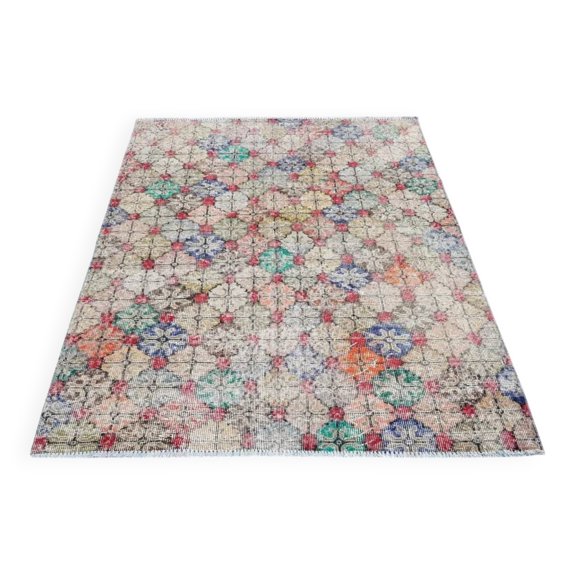 Geeometric Vintage Anatolian Rug sku 1081