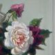 Oil on panel by jeanne prin still life with flowers mid xxe