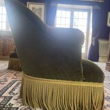 Pair of toadstool armchairs