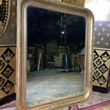 Louis Philippe era mirror with gold leaf  82x101cm