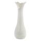Mid-century modern vase, ivory white glass, Poland, 1970s