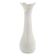 Mid-century modern vase, ivory white glass, Poland, 1970s