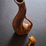 Vintage ceramic goat carafe