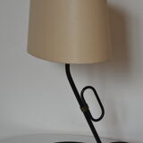Lacquered metal bedside lamp