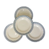 4 dessert plates from Longwy model Bordeaux 211227