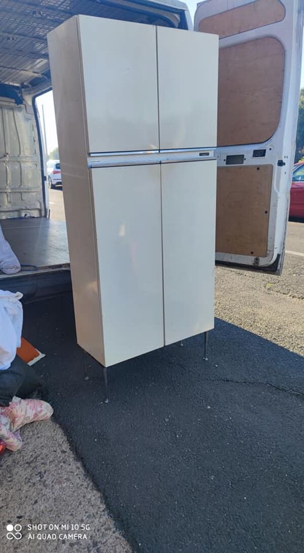 Buffet en acier de cuisine vers 1950/60