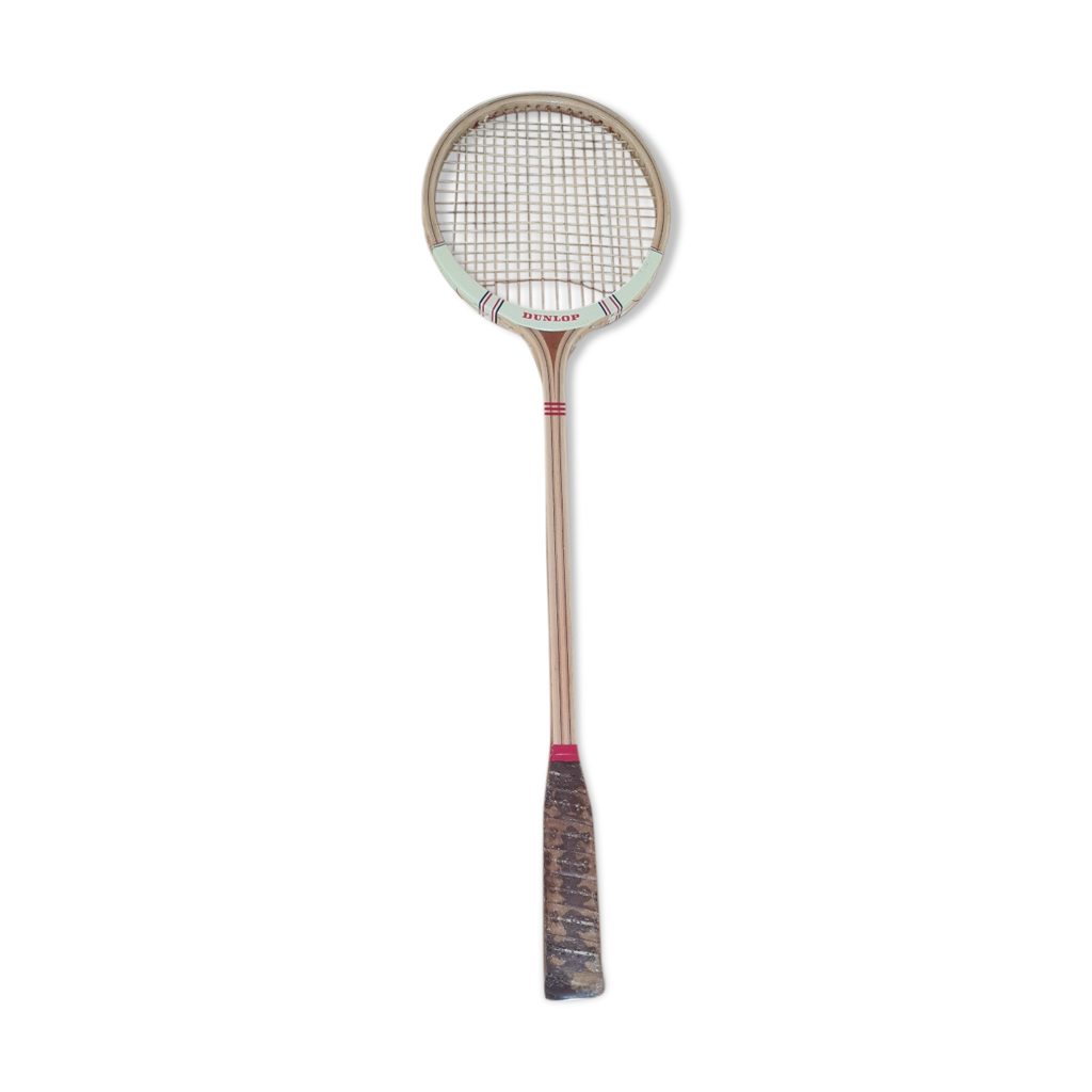 Raquette De Squash Dunlop Red Flash – Vintage Avec Couvre-tête