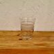 Set of 5 vintage white and gold granite glasses
