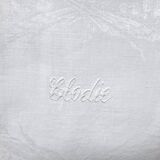 Four table serviettres XIXth embroidered "Elodie"