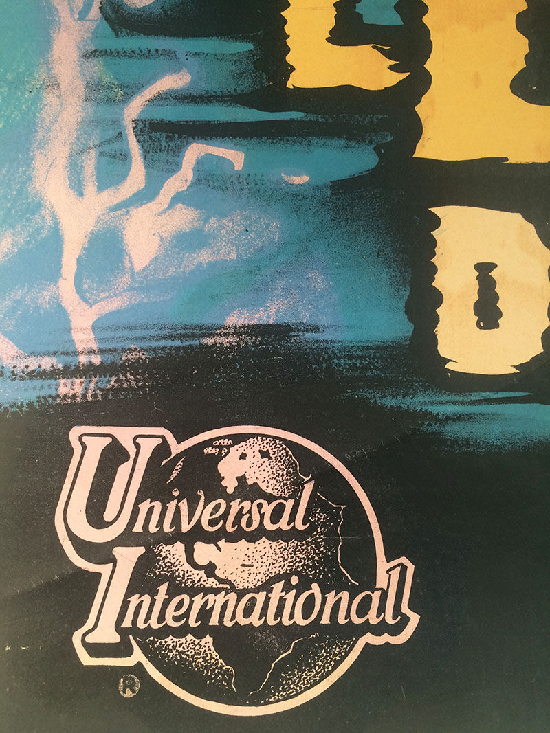 Original French poster the strange creature of the black lake, by constantin belinsky