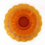 Art Deco Amber Glass Centerpiece Bowl-Circa 1930s