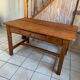 Solid wood farmhouse table