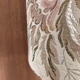 Table lamp on printing roll with floral lampshade floor lamp