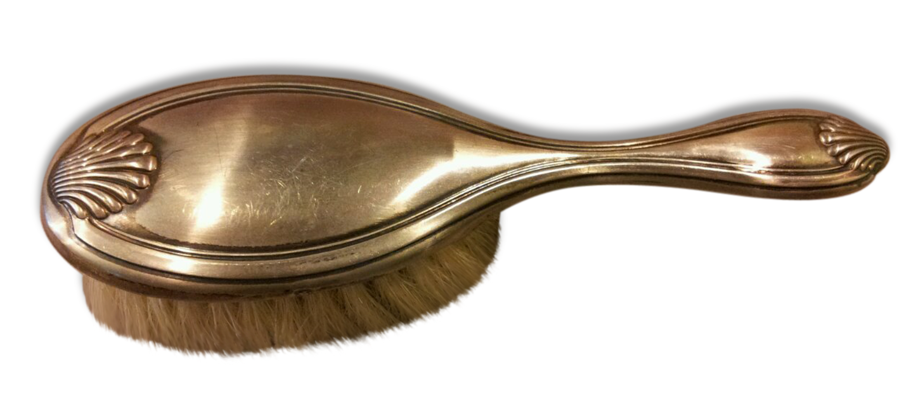 Ancienne brosse à cheveux en argent Selency Ancienne brosse à cheveux en argent Selency