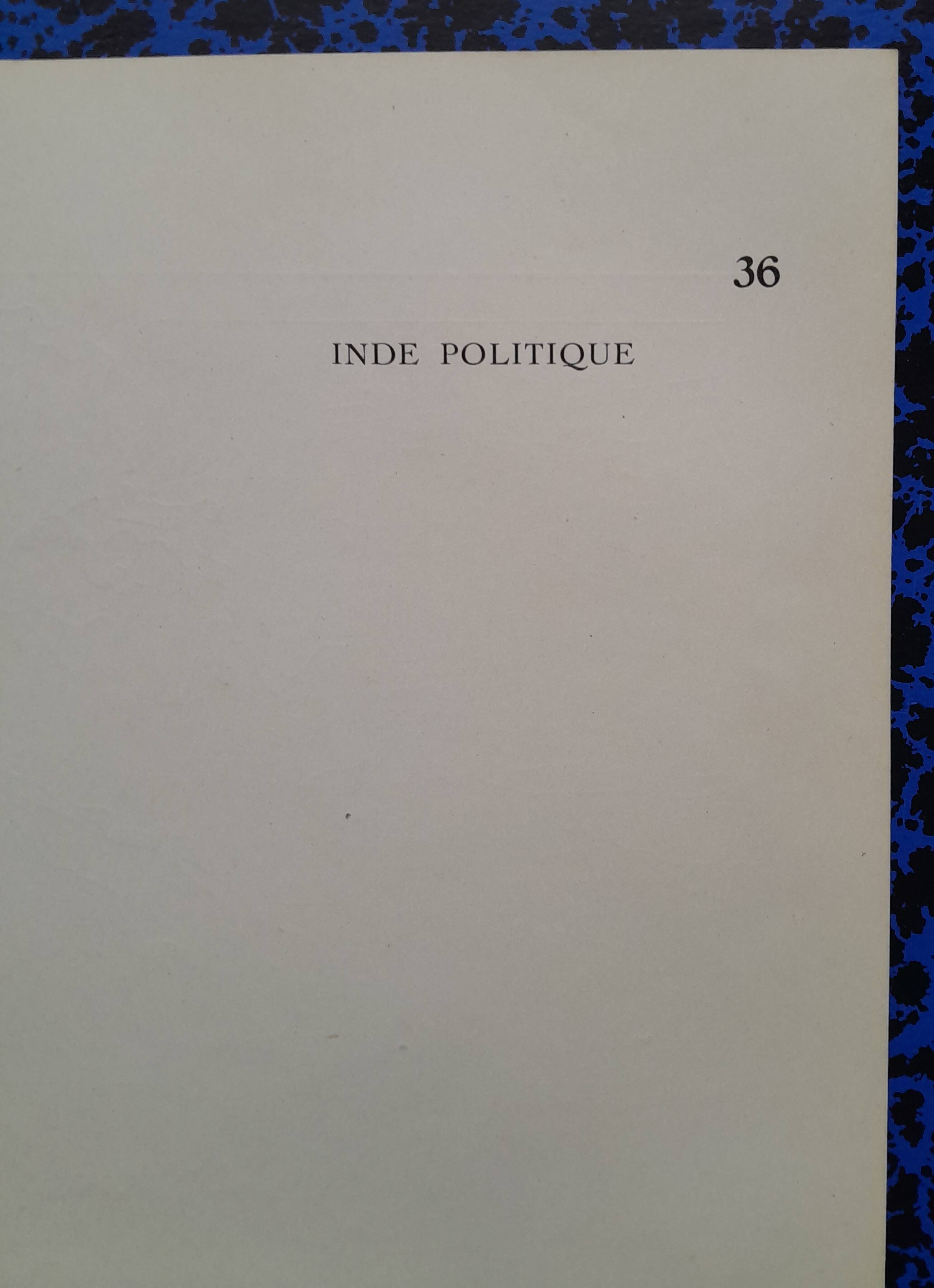 a geographical map from Atlas Quillet year 1925 map: political India