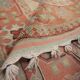 Handmade Rustic Vintage Turkish Rug, Beige & Blue Geometric Rug 220x145 cm