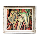 Tableau cubiste signé Boris Chatzmann