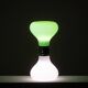 Carlo Nason atribution . White and green glass lamp. 1970s.