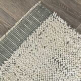 Tapis turc moderne en laine vert cendré, fait à la main, 8x10, 261x309Cm, SK 34930