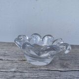 Crystal tea light candle holder in glass Cristallerie Lorraine