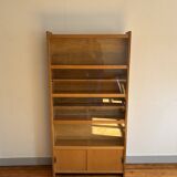 Vintage wooden bookcase from the 1960s
