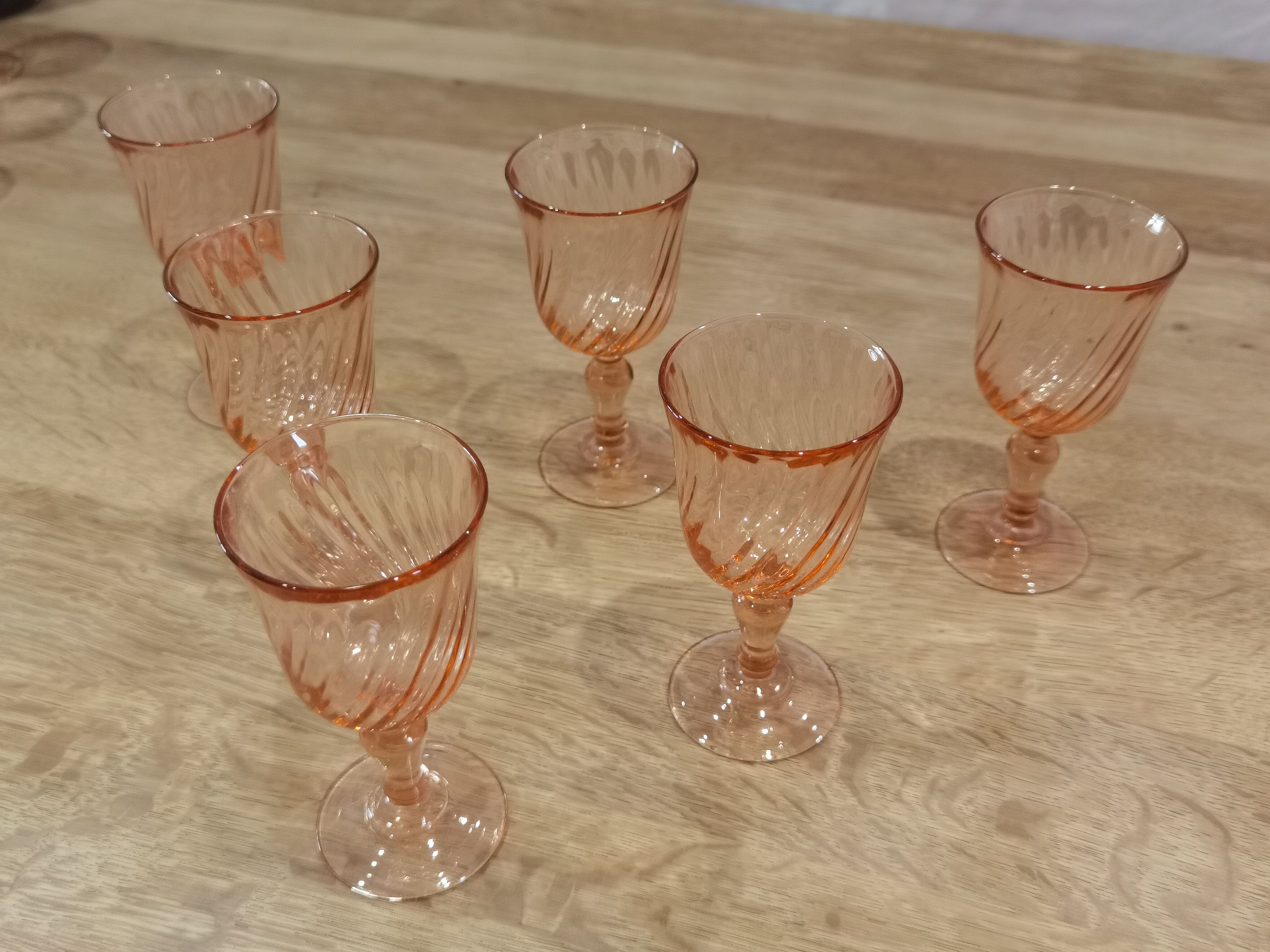6 glasses wine/aperitif Rosaline Arcoroc Luminarc