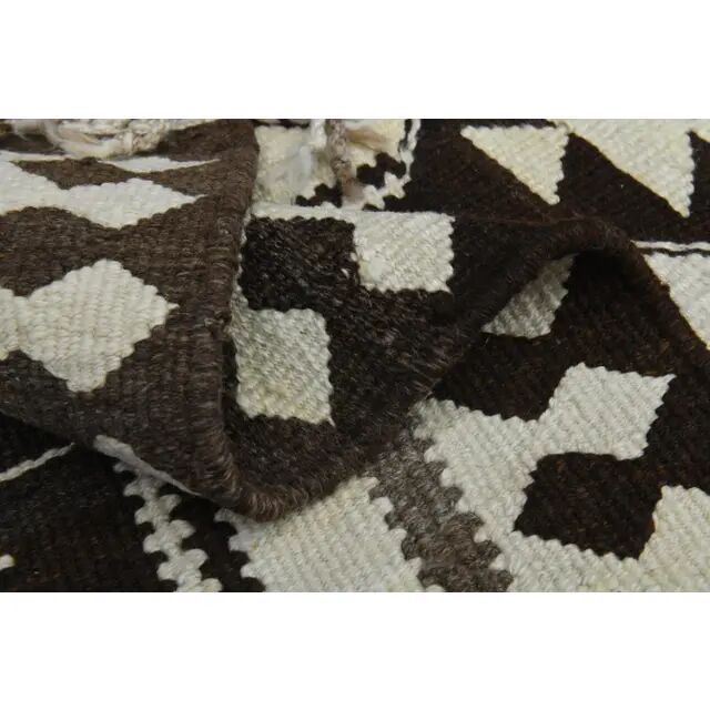 Tapis vintage turc en laine et coton beige noué à la main, années 1970