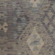 Blue Grey Traditional Handwoven Afghan Kilim Rug 124x182cm