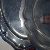 Set of 2 pewter trays