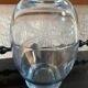 Vintage engraved crystal vase