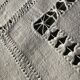 Embroidered sheet PM scalloped edge triple day central seam
